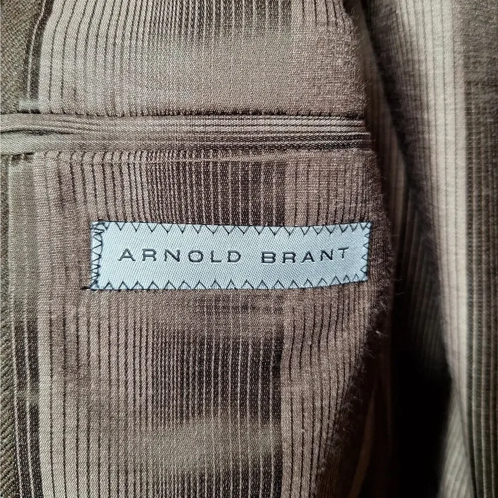 Arnold Brant Men's Blazer Suit Jacket 44R Colombo 100% Pure Cashmere 3 Button
